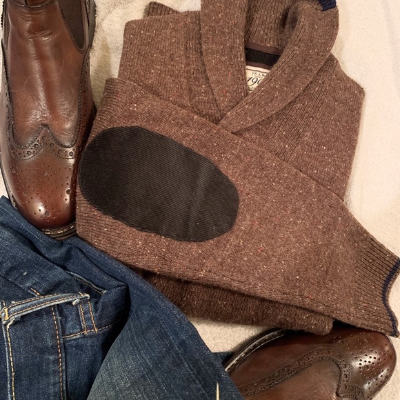 Jos A Bank Shaw Collar Sweater - Picture 7 of 7